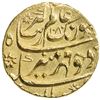 Image 1 : MUGHAL: Aurangzeb, 1658-1707, AV mohur (10.98g), AH1080 year 12. UNC