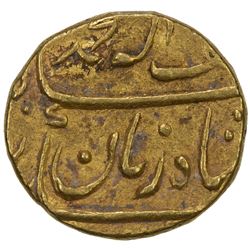 MUGHAL: Muhammad Shah, 1719-1748, AV mohur (10.77g), Surat, year one. VF