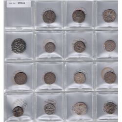 MUGHAL: LOT of 15 silver coins, Akbar AR rupee Agra 979, Agra 980, Ahmadabad 985, NM 976