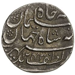 AWADH: Nasir-ud-Din Haidar, 1827-1837, AR 1/2 rupee (5.56g), Lucknow, AH1243 year one (ahad). VF-EF