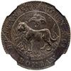 Image 1 : BRITISH INDIA: AE 1/4 rupee proving piece, ND (1905). NGC MS63