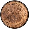 Image 2 : CAMBODIA: Norodom I, 1860-1904, AE 5 centimes, 1860. PCGS PF64