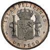 Image 2 : PHILIPPINES: Alfonso XIII, 1886-1898, AR peso, 1897. UNC
