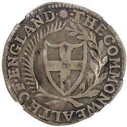 ENGLAND: Commonwealth, AR shilling, 1651. NGC F