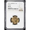 Image 3 : GREAT BRITAIN: Victoria, 1837-1901, AV sovereign, 1871. NGC MS63