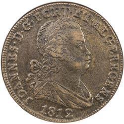 PORTUGAL: Joao, as Prince Regent, 1799-1816, AE 40 reis, 1812. NGC AU55