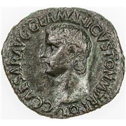 ROMAN EMPIRE: Caligula, 37-41 AD, AE as (10.32g), Rome. VF