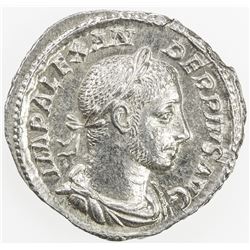 ROMAN EMPIRE: Severus Alexander, 222-235 AD, AR denarius (2.84g), Rome. AU