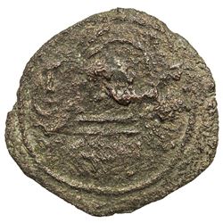 ARAB-SASANIAN: Anonymous, AE pashiz (1.46g), NM, ND. F