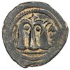 Image 2 : ARAB-BYZANTINE: Standing Emperor, ca. 680s-700s, AE fals (3.89g), "pseudo-Damascus", ND. VF-EF