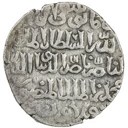 BAHRI MAMLUK: Muhammad I, 3rd reign, 1310-1341, AR dirham (3.55g), Dimashq, AH734. VF