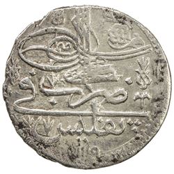 GEORGIA: Ahmed III, 1723-1730, AR abbasi (5.31g), Tiflis, AH1115. VF