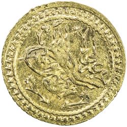TURKEY: Mahmud II, 1808-1839, AV 1/2 surre altin (0.79g), al-'Aliya, AH1223 year 16. EF