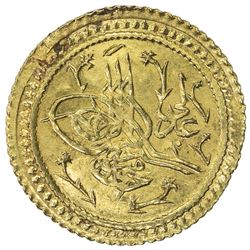 TURKEY: Mahmud II, 1808-1839, AV surre altin (1.61g), al-'Aliya, AH1223 year 16. VF-EF