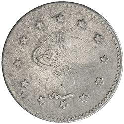 TURKEY: Murad V, 1876, AR kurush, Kostantiniye, AH1293 year 1. F