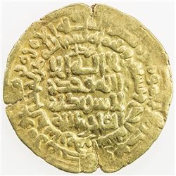 GHAZNAVID: Mahmud, 999-1030, AV dinar (4.23g), Herat, AH390. VF