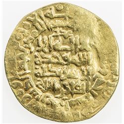 GHAZNAVID: Mahmud, 999-1030, AV dinar (3.71g), Herat, AH391. VF