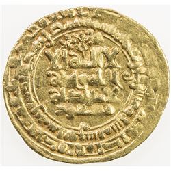 GHAZNAVID: Mas'ud I, 1030-1041, AV dinar (3.96g), Nishapur, AH426. VF