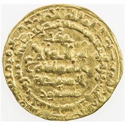 GHAZNAVID: Mas'ud I, 1030-1041, AV dinar (2.84g), Nishapur, AH428. VF