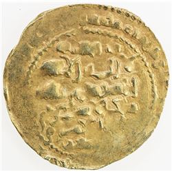 GHAZNAVID: Mas'ud III, 1099-1115, AV dinar (2.92g), Ghazna, AH(49)2. EF