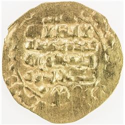 GHAZNAVID: Mas'ud III, 1099-1115, AV dinar (1.68g) (Ghazna), AH505. EF