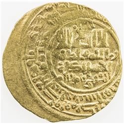 GREAT SELJUQ: Malikshah I, 1072-1092, AV dinar (3.65g), Nishapur, DM. VF