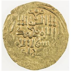 KHWARIZMSHAH: Muhammad, 1200-1220, AV dinar (3.69g), Firuz(kuh), DM. VF