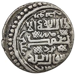 ILKHAN: Abu Sa'id, 1316-1335, AR dirham (1.73g), Yazd, AH722. VF