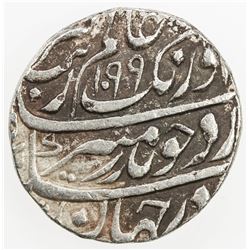 MUGHAL: Aurangzeb, 1658-1707, AR rupee (11.39g), Zafarpur, AH1099 year 32. EF