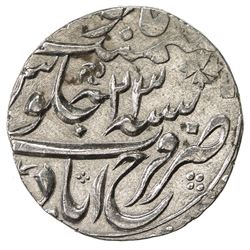 MUGHAL: Muhammad Shah, 1719-1748, AR rupee (11.27g), Farrukhabad, AH1153 year 23. EF