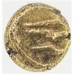 MUGHAL: Alamgir II, 1754-1759, AV fanam, Kolar, ND. NGC MS62