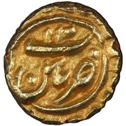 MYSORE: Tipu Sultan, 1782-1799, AV fanam (0.04g), Patan, AH1200. PCGS MS64