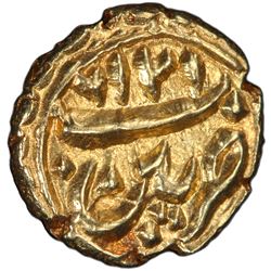 MYSORE: Tipu Sultan, 1782-1799, AV fanam (0.40g), Patan, AM1216. PCGS MS63