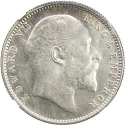 BRITISH INDIA: Edward VII, 1901-1910, AR rupee, 1903 (c). NGC MS64