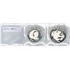 Image 1 : NEPAL: SET of 2 silver Conservation Series coins, retail value $65