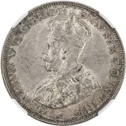 BRITISH WEST AFRICA: George V, 1910-1936, AR 2 shillings, 1915-H. NGC MS61