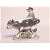 Image 1 : Royal Copenhagen Porcelain Boy with Calf