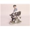Image 2 : Royal Copenhagen Porcelain Boy with Calf
