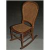 Image 1 : Antique Caned Back Rocking Chair
