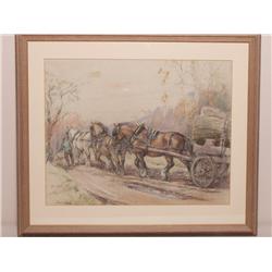 19th C. British Pastel Drawing