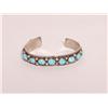 Image 1 : Navajo Silver and Turquoise Bracelet