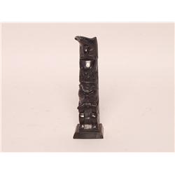 Haida Argillite Totem Carving