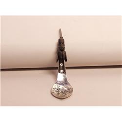 Native Art Carved Mountain GoatLadle