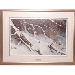 Robert Bateman  Cougar in the Snow
