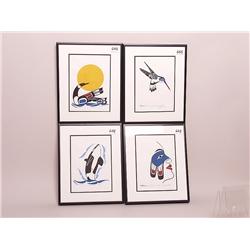 Native Art Four Original Paintings