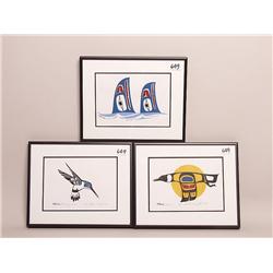 Native Art Four Original Paintings