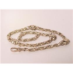 Antique 9 Kt Gold Watch Chain  