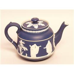 Adams Ware Blue and White Teapot