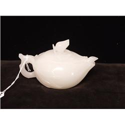 Chinese Carved Polished Hardstone Teapot