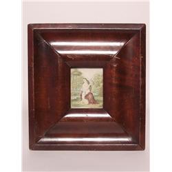 Antique Baxter Print in Antique Frame